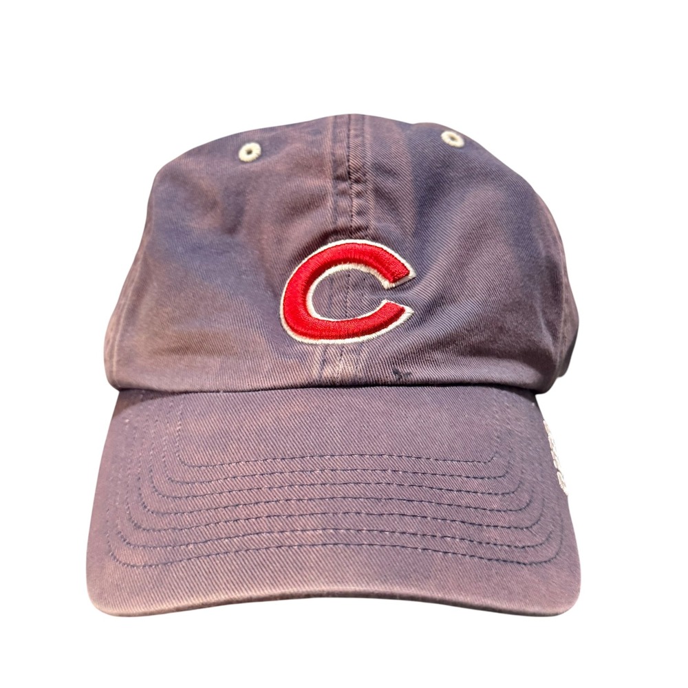 Vintage Chicago Cubs Hat Twins Enterprise Navy Blue Faded Dad Cap Adjustable MLB